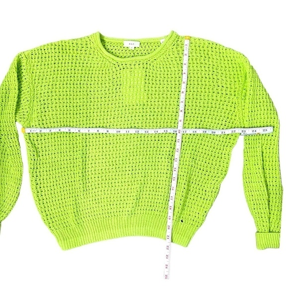 A.L.C. Green Scoop Neck Laney Sweater - Size Large - Picture 4 of 6